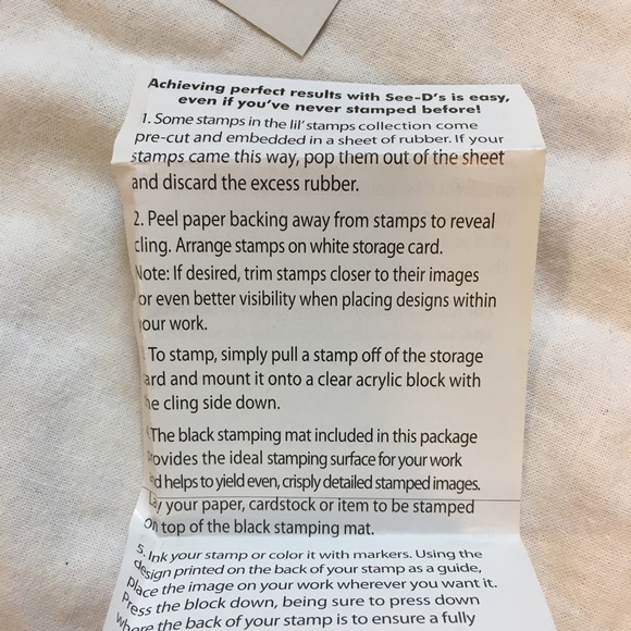 NWT Inque Boutique Let's Bake Cookies Rubber Stamp - Picture 5 of 5